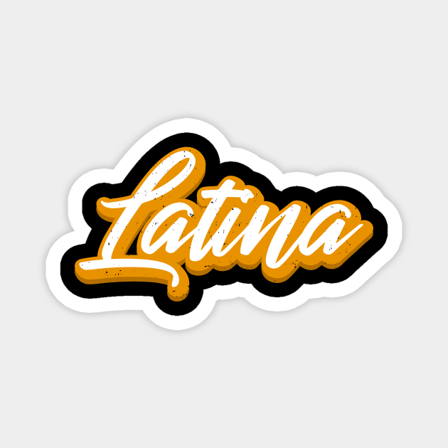 Latina - Vintage design Magnet by verde