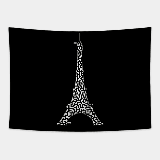 Eiffel Tower in Paris, France Maze & Labyrinth Tapestry