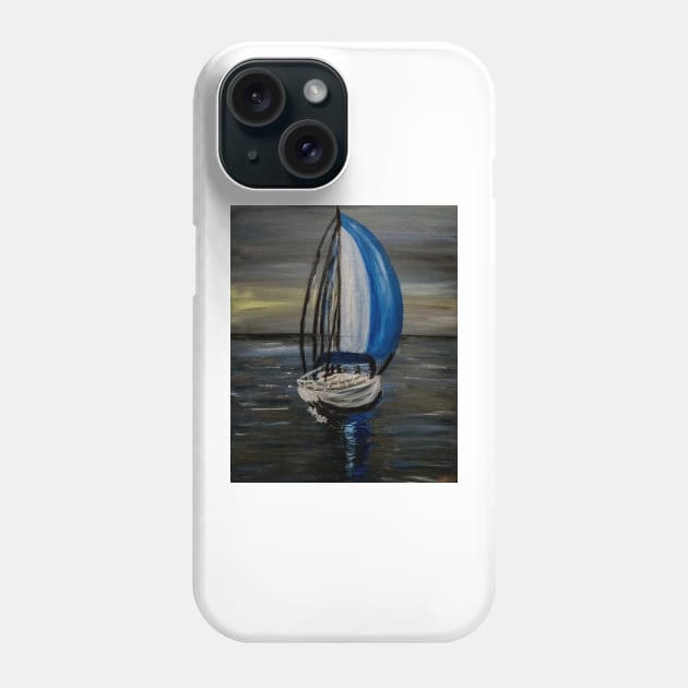 A father and his two sons out for a evening ⛵️ sailing at sunset . Phone Case by kkartwork