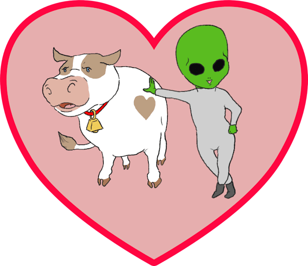 Moo Romance Kids T-Shirt by CastleofKittens