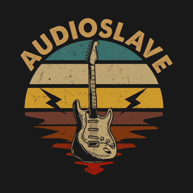 Vintage Guitar Proud To Be Audioslave Name Retro by ElinvanWijland birds