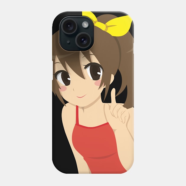 Anime Girl 03, transparent background Phone Case by kensor