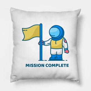 Mission Complete Astronaut Pillow