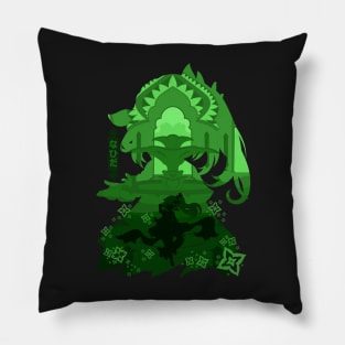 GENSHIN IMPACT NAHIDA NEGATIVE SPACE Pillow