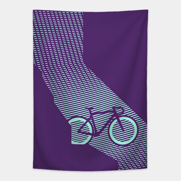 California State of Cycling Tapestry by visualcraftsman.com