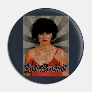 Linda Ronstadt 80s Pin