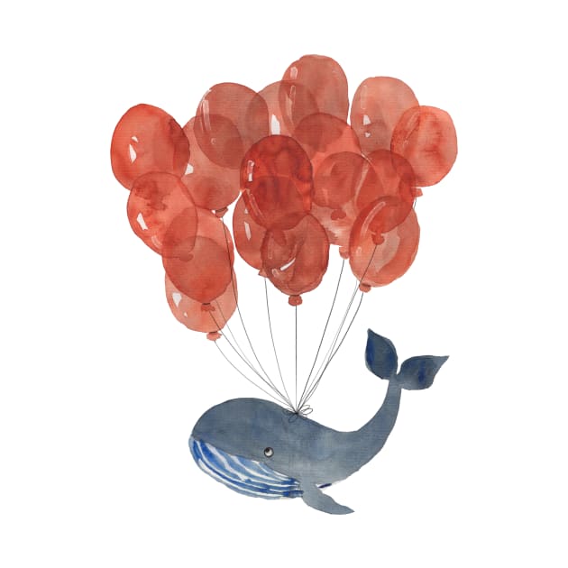 Balloons whale by KaylaPhan