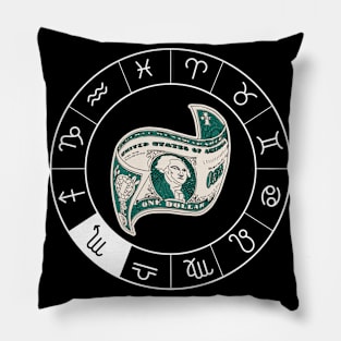Horoscope Money Investor - Zodiac Believer Astronomy Lover Pillow
