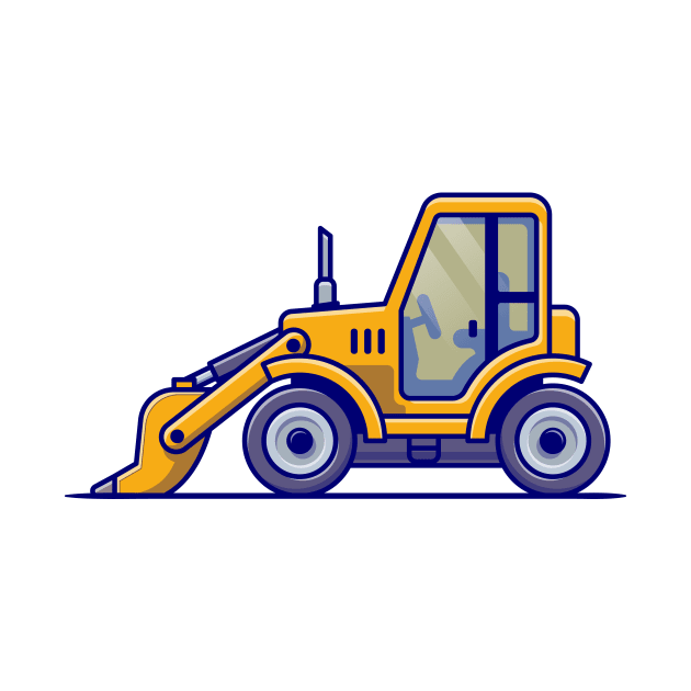 Tractor Vehicle Cartoon Illustration by Catalyst Labs