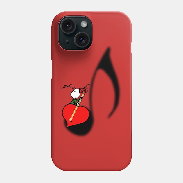 Loving music Phone Case by Guastevi