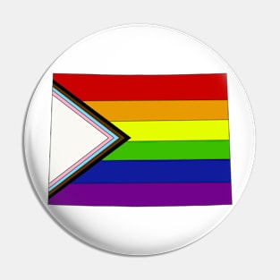 Proogress pride flag - Colorado Pin