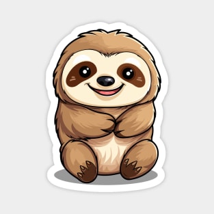 Cartoon Cute Kawaii Adorable Sloth Magnet