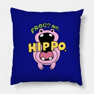 One Piece "Frog? No. Hippo." Pillow