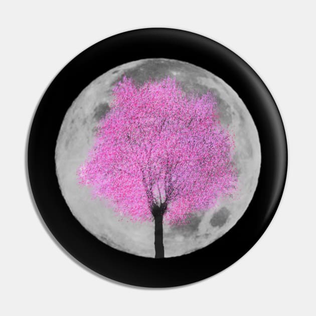 Sakura on the Moon Pin by crtswerks