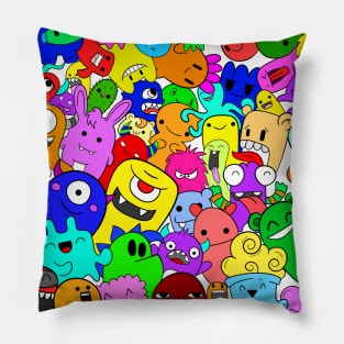 Doodle Monsters Pillow