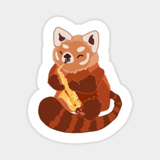 Red Panda Sax Magnet