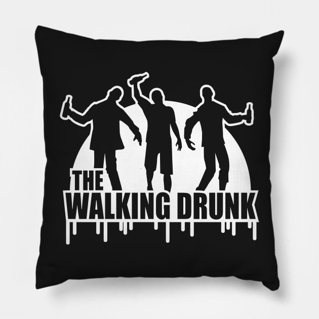 The walking drunk Pillow by Cheesybee