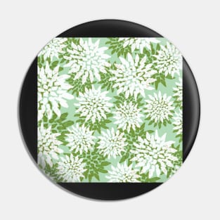 Pale Green Petals - Digitally Illustrated Abstract Flower Pattern for Home Decor, Clothing Fabric, Curtains, Bedding, Pillows, Upholstery, Phone Cases and Stationary Pin