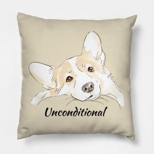 Unconditional Love - Corgi Pillow