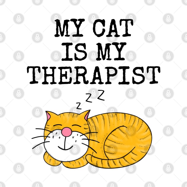 My Cat Is My Therapist by doodlerob