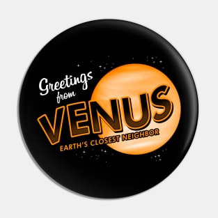 Planet Venus Vintage Science Astronomy Retro Vintage Souvenir Pin