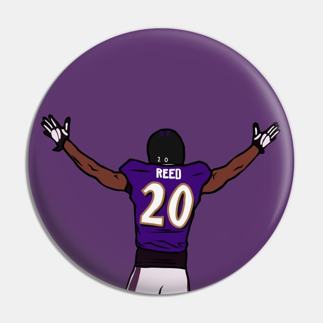 Ed Reed Embrace The Crowd Pin by rattraptees