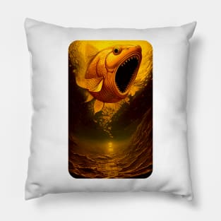 Deep Waters Vintage Art Pillow