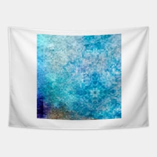 Sky blue Color Abstract 3D Design Pattern Tapestry