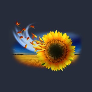 Sunflower & wind T-Shirt