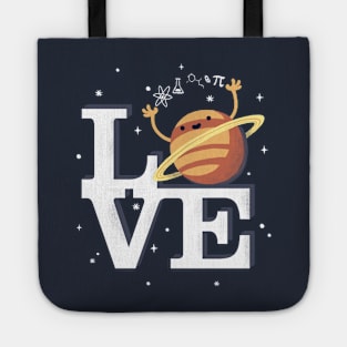 LOVE Science - Saturn Planet - Pi Number - Geeky Maths Tote