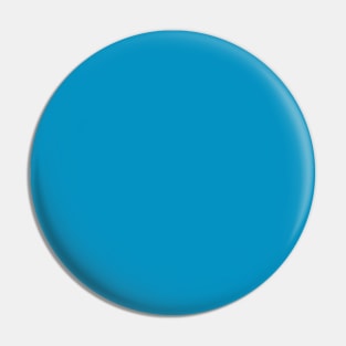 Cerulean Blue Solid Color Pin