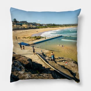 South Curl Curl Beach, Sydney, NSW, Australia Pillow