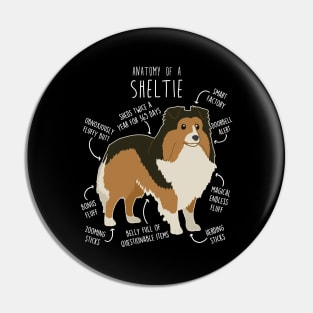 Sheltie Shetland Sheepdog Anatomy Pin