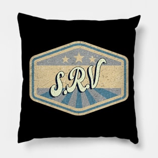 vintage - srv - Stevie Ray Vaughan Pillow