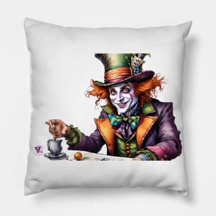 Mad Hatter Alone Pillow