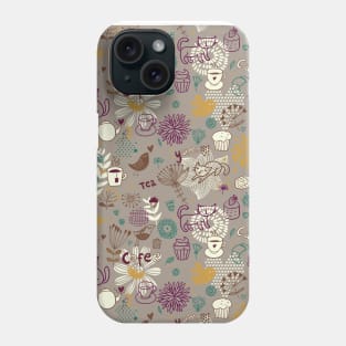 Cat & Cake Pattern Phone Case