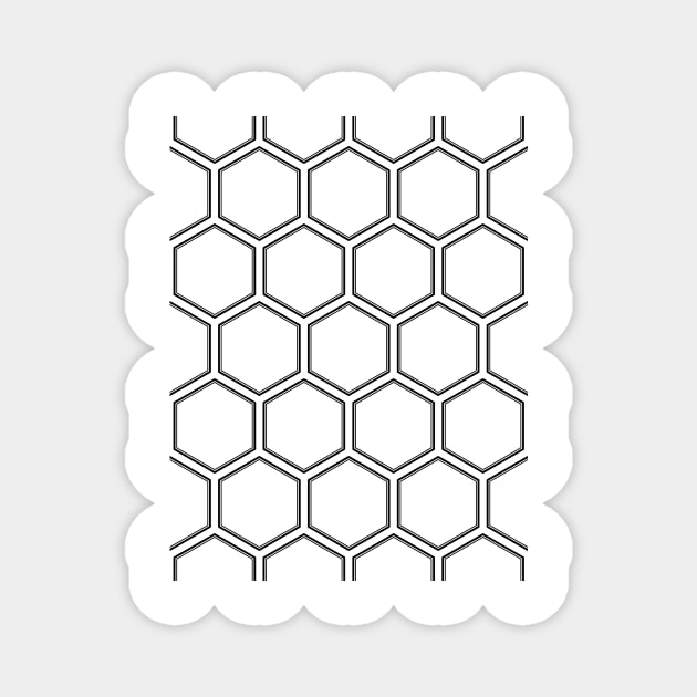 Hexagon pattern Magnet by AlexanderZam