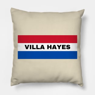 Villa Hayes City in Paraguay Flag Colors Pillow