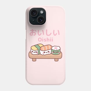 Cute Plate Of Japanese Sushi Oishii Phone Case