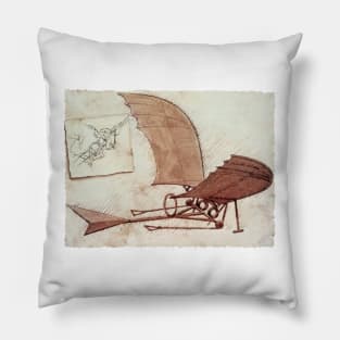 Da Vinci's flying machine Pillow