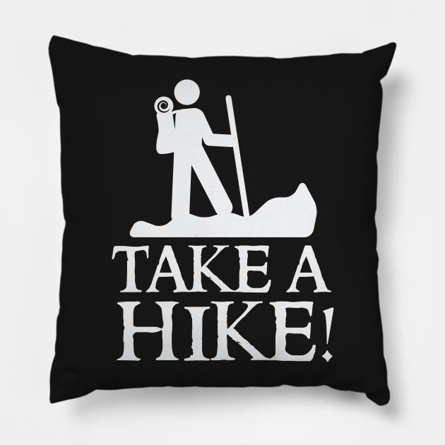 Take a hike Pillow by nobletory