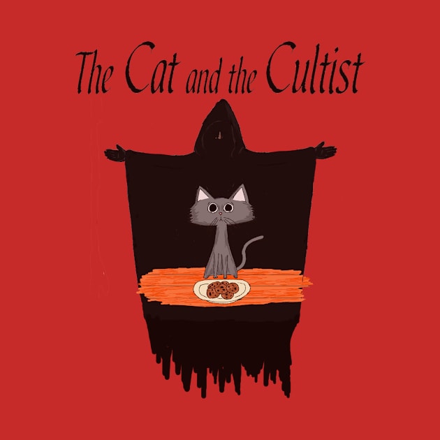 The Cat and The Cultist Tee by crtyrabooks