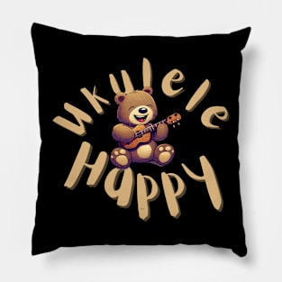 Ukulele Happy Pillow