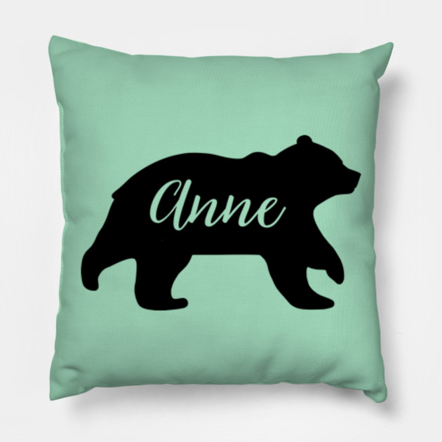 Anne Bear Spirit Animal Silhouette Personalized Name Anne