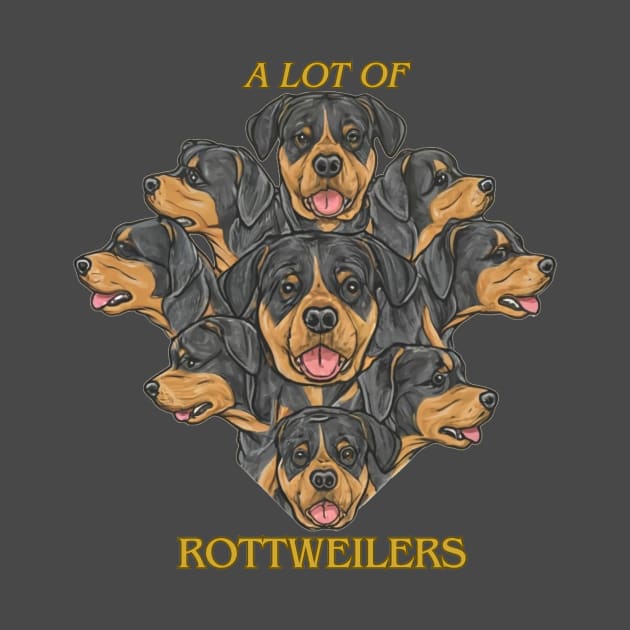 a lot of rottweilers by kestey shop