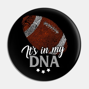 American Football, it's in my DNA - Fingerpringt gift Pin