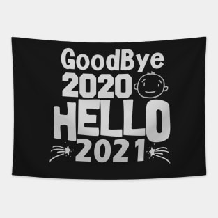 Goodbye 2020 Welcome 2021, Happy New Year Tapestry