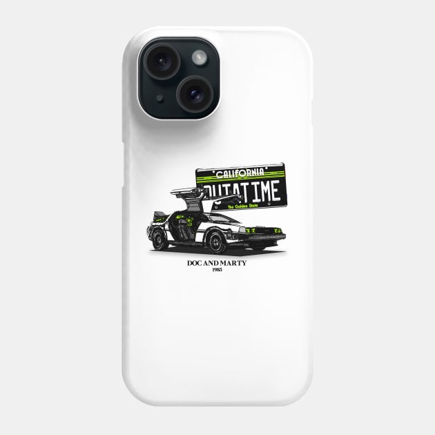 Back To The Future Delorean Phone Case by jealousclub