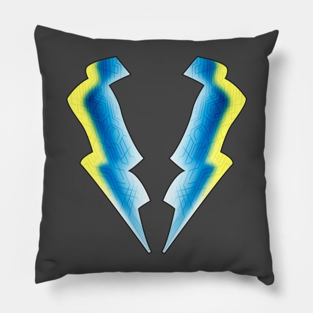 (//) Jefferson Pierce BLACK LIGHTNING Pillow by LuksTEES