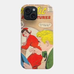 Vintage "Romantic Adventures" Cover Phone Case